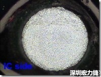 紅墨水染紅測試分析-IC面，允收