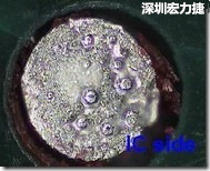 紅墨水染紅測試分析-IC面，判退，